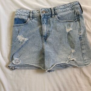 GAP Light Blue Distressed Jean Shorts